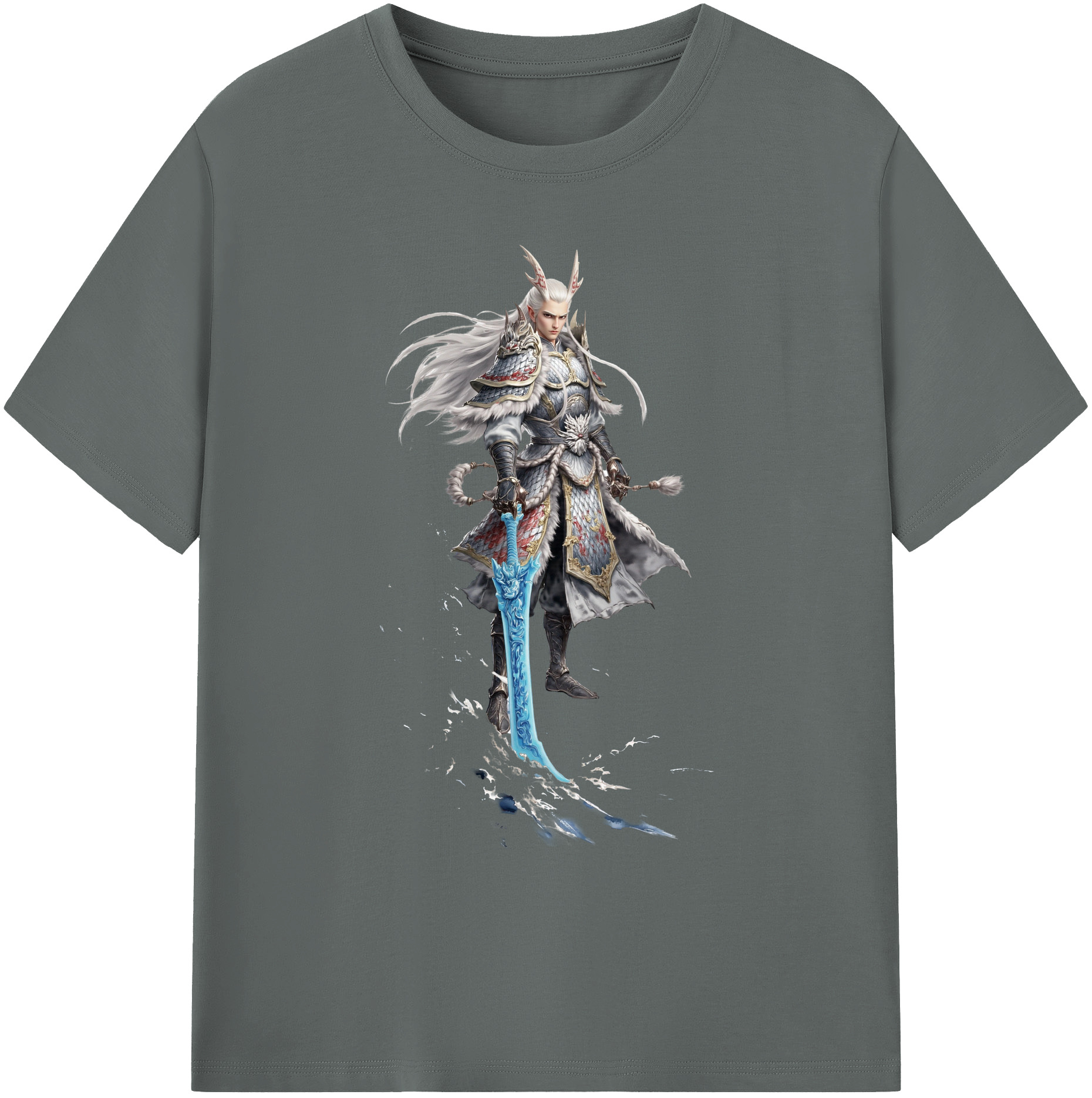 （画像用） Ne Zha 2 ナタ 魔童の大暴れ 綿100％ メンズ半袖Tシャツ｜肌触りやわらか＆通気性
